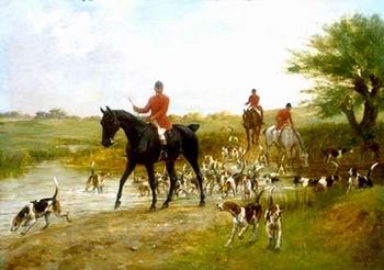 unknow artist Classical hunting fox, Equestrian and Beautiful Horses, 099. Norge oil painting art